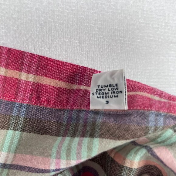 VTG Ralph Lauren MCMEEL Mens XL Button Up Red Gray Short Slv Dress Shirt w/Pony - Picture 9 of 13